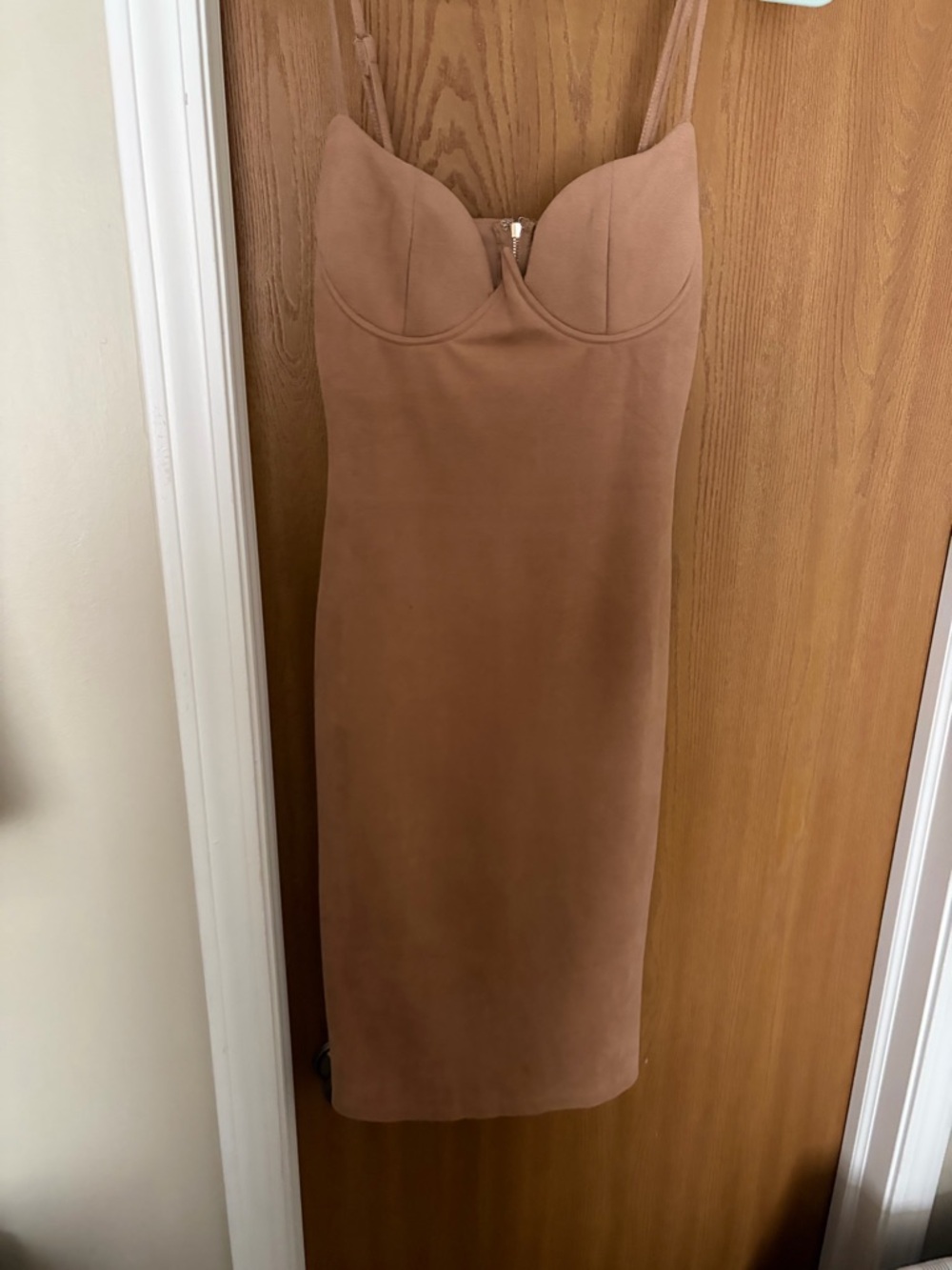 AKIRA Soft Brown strapless Dress with Bustier